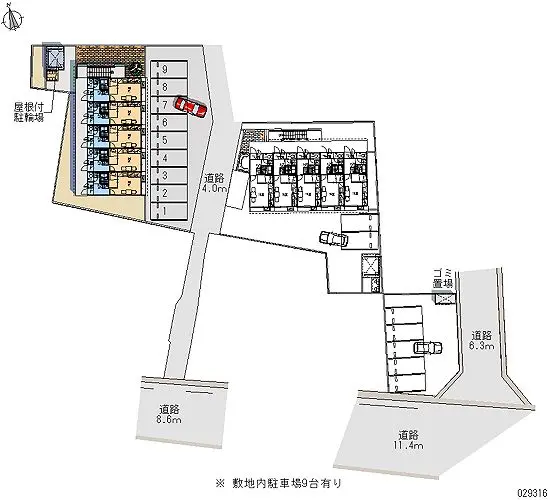 ★手数料０円★小松市沖町　月極駐車場（LP）